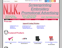 Tablet Screenshot of nikprint.com